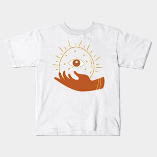 Eyes and Hand: Visionary T-shirt Design Kids T-Shirt